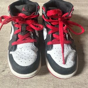 Kids Black and Red Sneakers